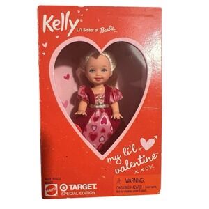 Mattel My Lil Valentine Kelly Li'l Sister to Barbie Target 2001 NIB FREE SHIP US